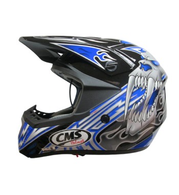 CASCO CMS XR-7 MX AZUL MUTANTE