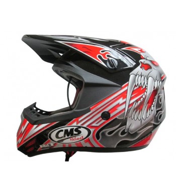 CASCO CMS XR-7 MX ROJO MUTANTE