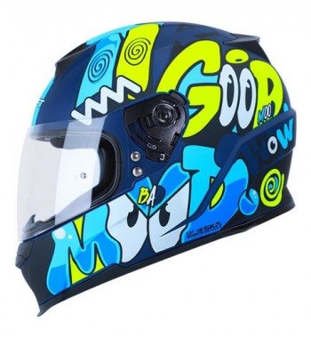 CASCO SHAFT SH502 AZUL MATE...