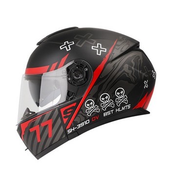 CASCO SHAFT SH3910 NE/ROJO...