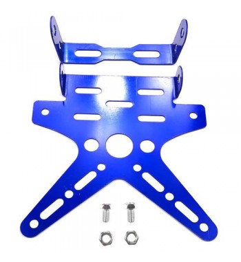 PORTAPLACA PROMOTO ALUM. AZUL