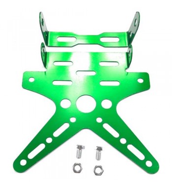 PORTAPLACA PROMOTO ALUM. VERDE